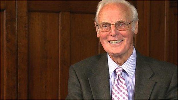 Arthur Montford presented STV's Scotsport programme for 32 years