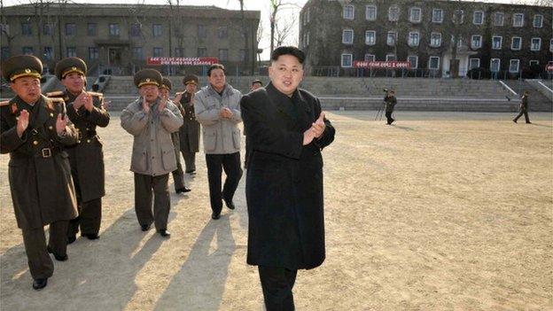 This undated picture released from North Korea's official Korean Central News Agency (KCNA) on January 12, 2014 shows North Korean leader Kim Jong-Un