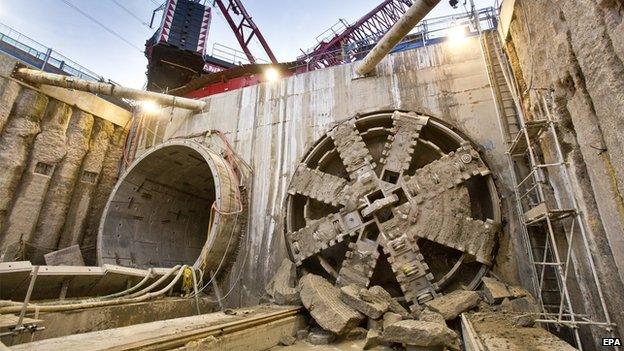 Crossrail tunnel boring machine