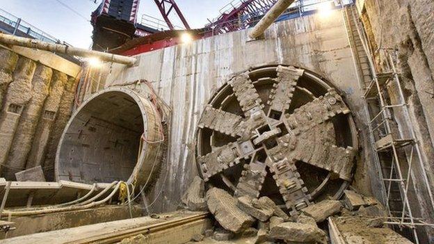 Crossrail tunnel boring machine