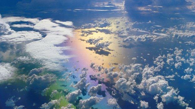 Monsoon clouds over the Indian Ocean