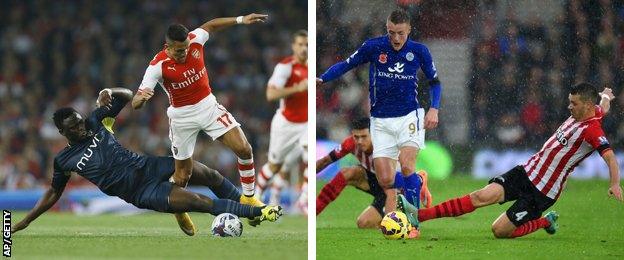 Victor Wanyama and Morgan Schneiderlin in action for Saints