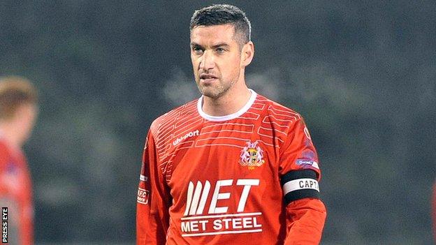 Portadown skipper Keith O'Hara is back after suspension