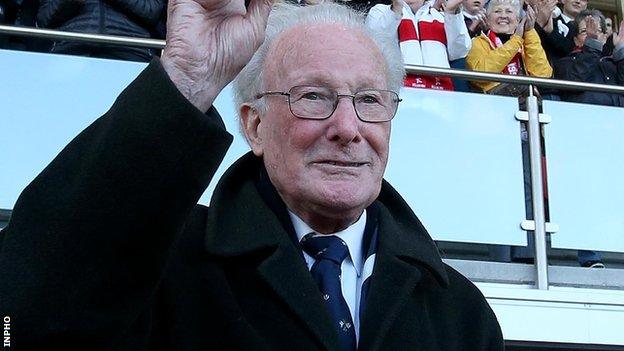Dr Jack Kyle pictured at Ravenhill in May 2014