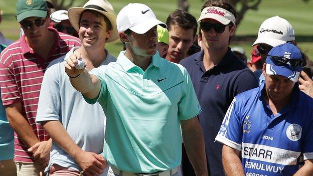 Australian Open defending champion Rory McIlroy