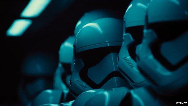 Stormtroopers in the trailer for Star War Episode VII: The Force Awakens