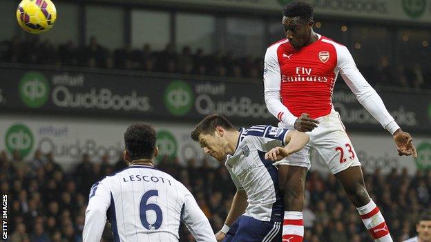 Danny Welbeck's second-half header was his third Arsenal goal