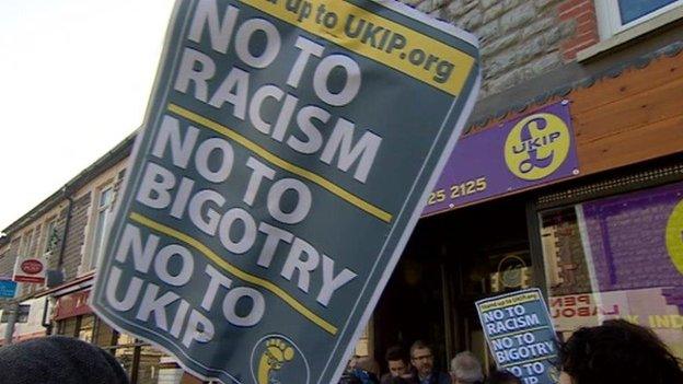 UKIP shop protest