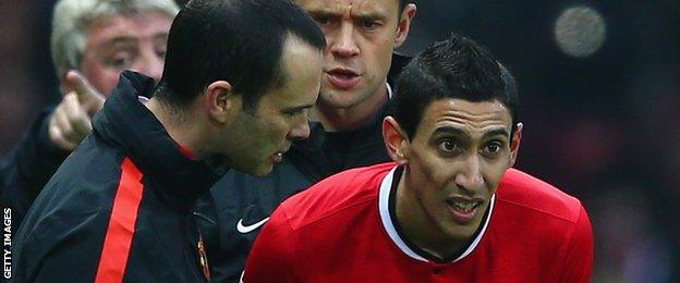 Manchester United winger Angel Di Maria