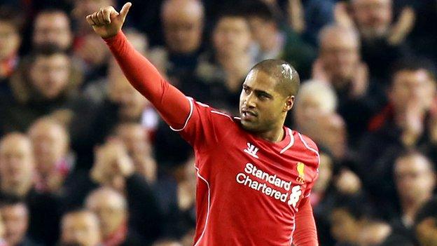 Liverpool defender Glen Johnson