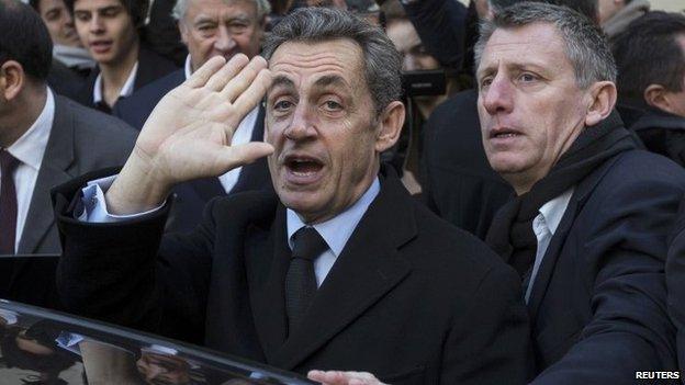 Nicolas Sarkozy after voting - 29 November