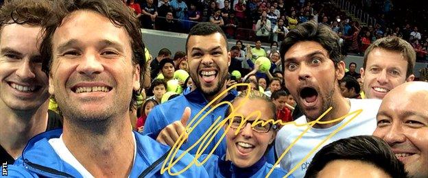 Andy Murray, Carlos Moya, Jo-Wilfried Tsonga, Kirsten Flipkens, Mark Philippoussis, Daniel nestor