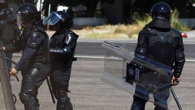 Mexican riot police