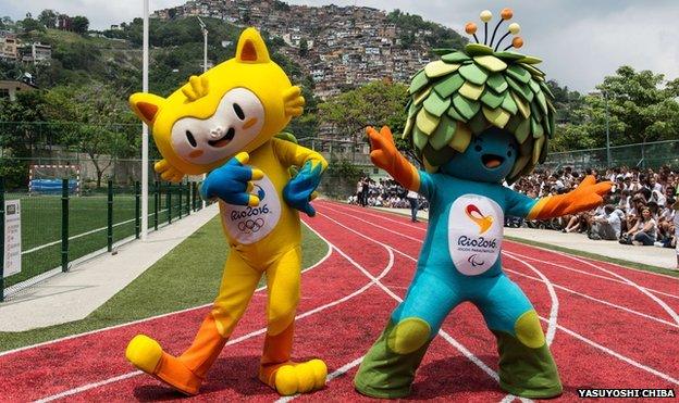 The new mascots for the Rio 2016 Olympic Games