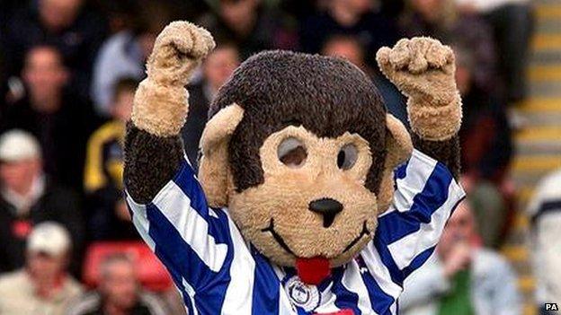 Stuart Drummond - dressed as H'Angus, the mascot for Hartlepool United Football Club
