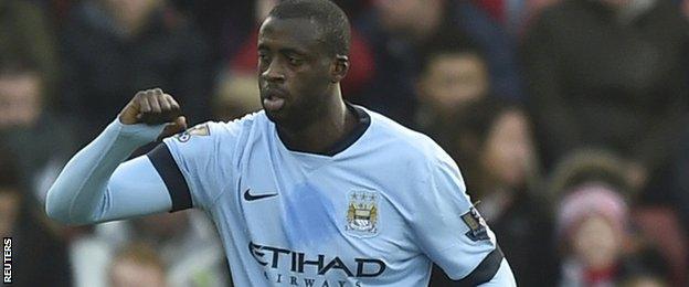 Yaya Toure of Mnchester City