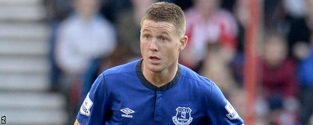 Everton midfielder James McCarthy