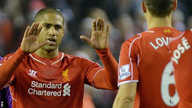 Liverpool defender Glen Johnson