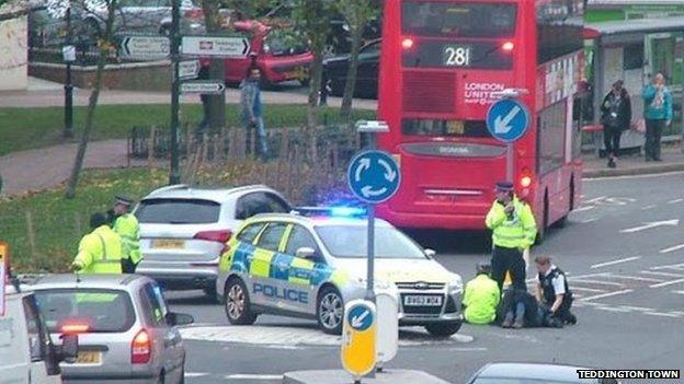 Cyclist collided with vehicle