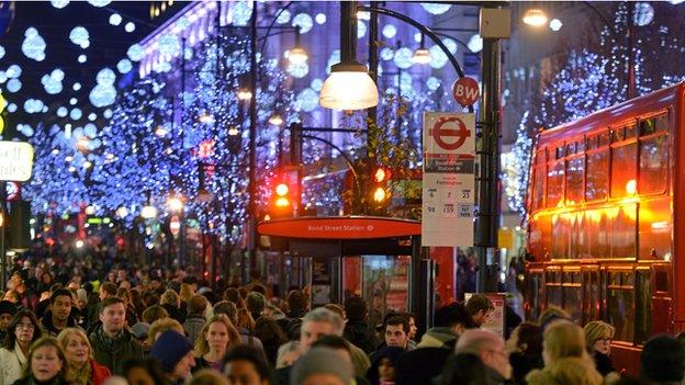 Oxford Street at Christmas