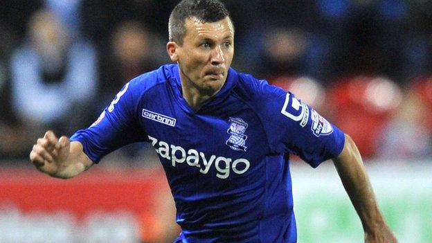 Birmingham City right-back Paul Caddis