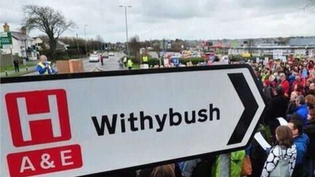 Withybush protest