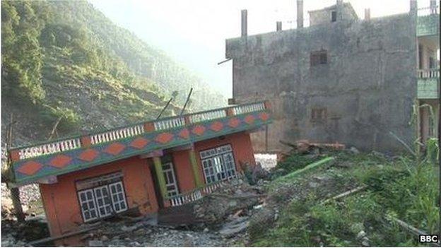 Mankha village in Central Nepal after the 2 August 2014 landslide