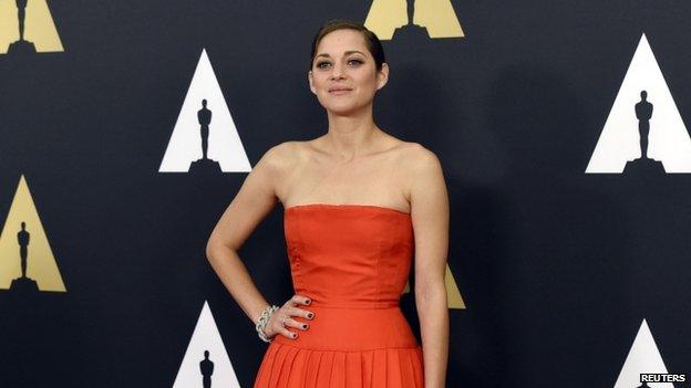 Actress Marion Cotillard appeared in Los Angeles, California, on 8 November 2014