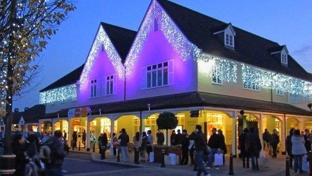 Bicester Village at Christmas (from 2011)