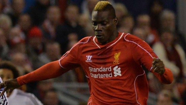 Liverpool striker Mario Balotelli