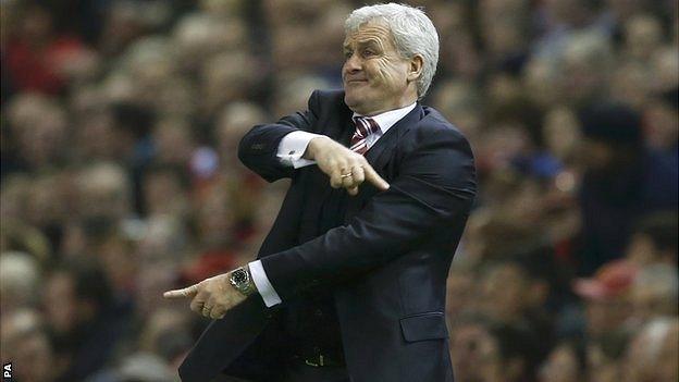 Stoke City manager Mark Hughes