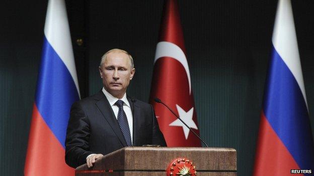 President Vladimir Putin in Turkey (1 Dec)