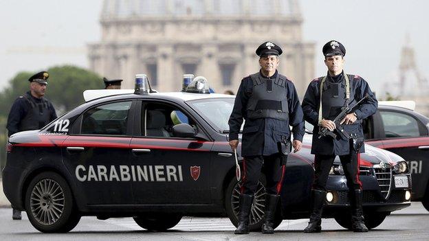 Rome carabinieri police - file pic