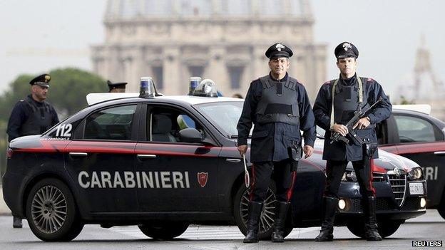 Rome carabinieri police - file pic