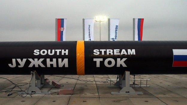 South Stream construction in Serbia, Nov 2013