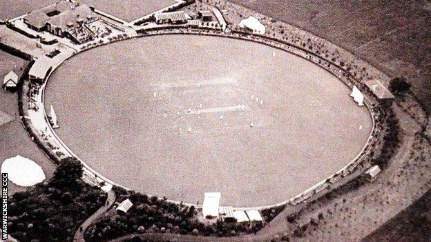 Overhead view of Warwickshire's former home at Portland Road