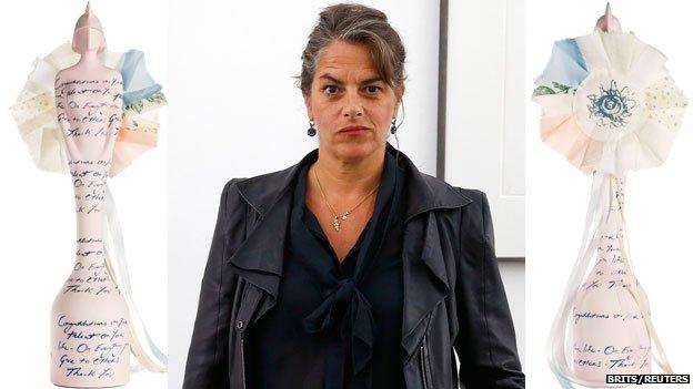 Tracey Emin and her Brit trophy design