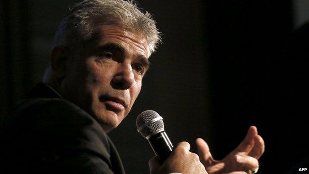 Israeli Finance Minister Yair Lapid during a conference in December