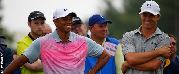 Tiger Woods and Jordan Spieth