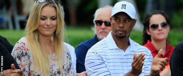 Tiger Woods and Lindsey Vonn