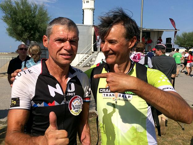 Christian Haettich with fellow Triple Crown rider Nuno Henrique Luz
