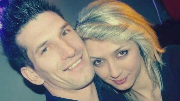 Zemir Begic and his fiance, Arjana Mujkanovic.