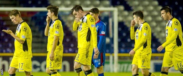 Dejection for St Mirren