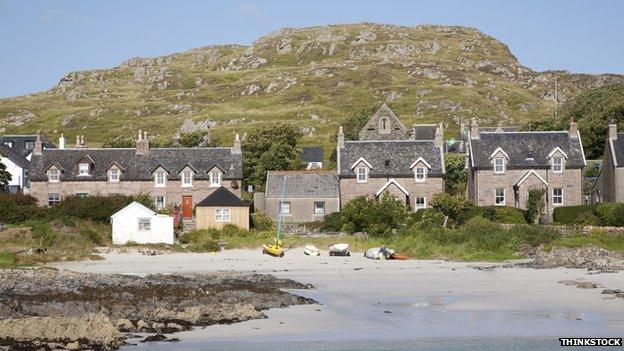 houses on Iona, Scotland