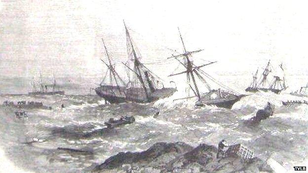 Wreck of the Stanley and the Friendship