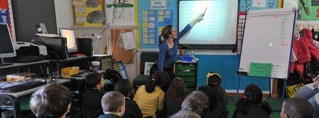 Pupils in a lesson