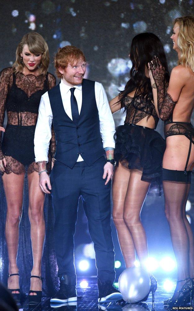 Taylor Swift and Ed Sheeran