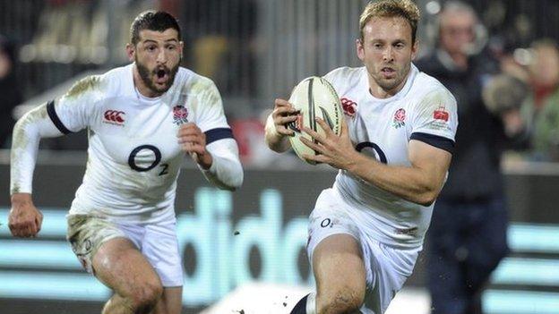 Chris Pennell scored his first try in an England shirt in the 38-7 victory against Crusaders at Christchurch in June