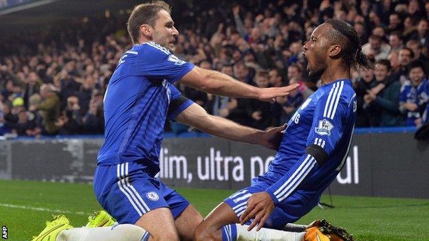 Didier Drogba & Branislav Ivanovic