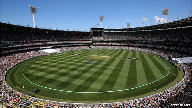 A general view is seen during day two of the Fourth Ashes Test Match between Australia and England at Melbourne Cricket Ground on December 27, 2013